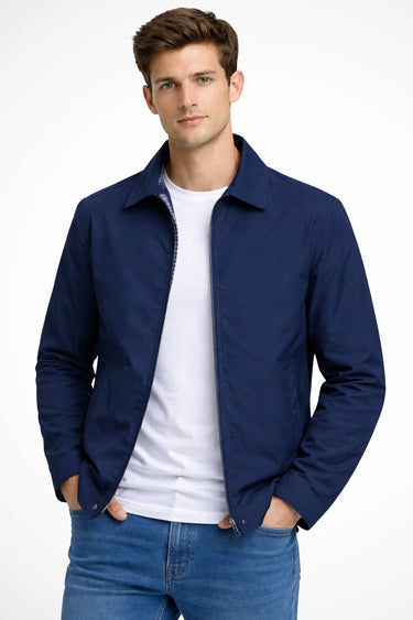Herren Harrington-Jacke | Klassische Stehkragen Blouson-Jacke