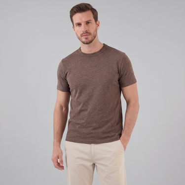 Rundhals-T-Shirt Herren | Weich, Basic