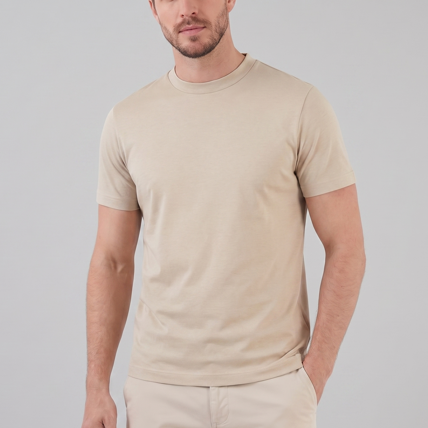 Glanz-T-Shirt Herren | Rundhals, Statement