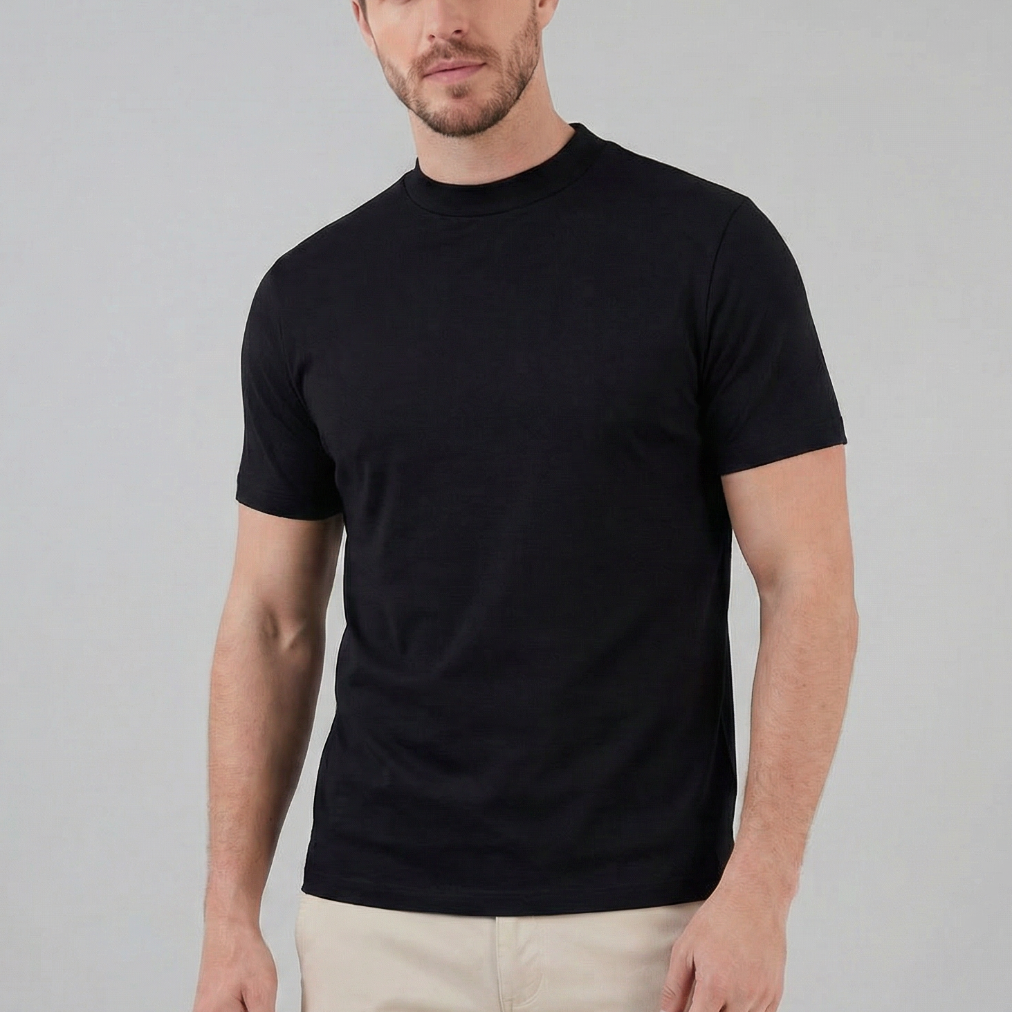 Glanz-T-Shirt Herren | Rundhals, Statement