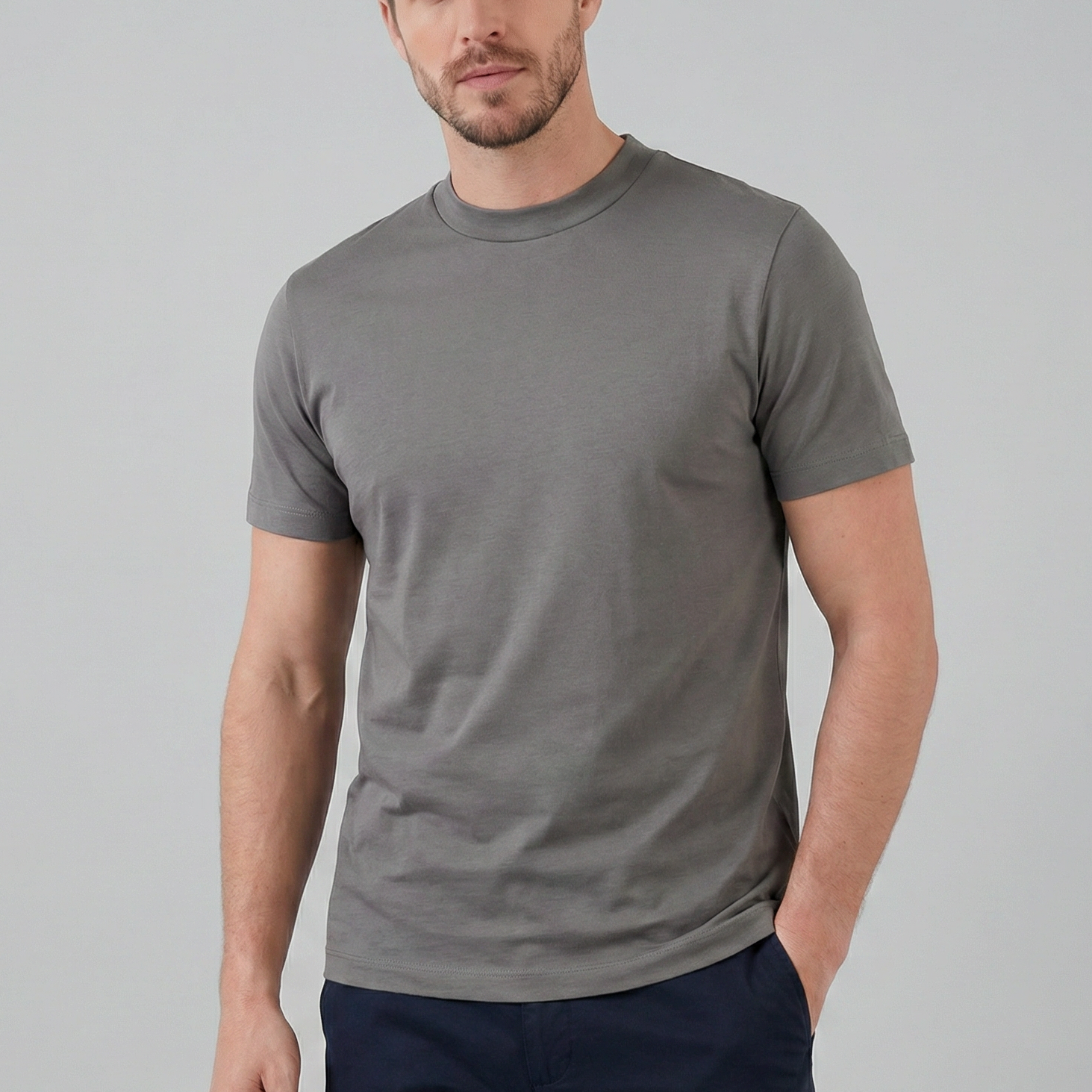Glanz-T-Shirt Herren | Rundhals, Statement