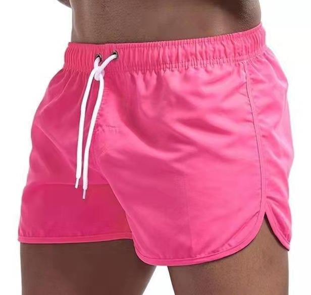 Men's Quick-Dry Swim Shorts in Pink