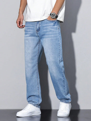 Relaxed Fit Casual Herrenjeans 7