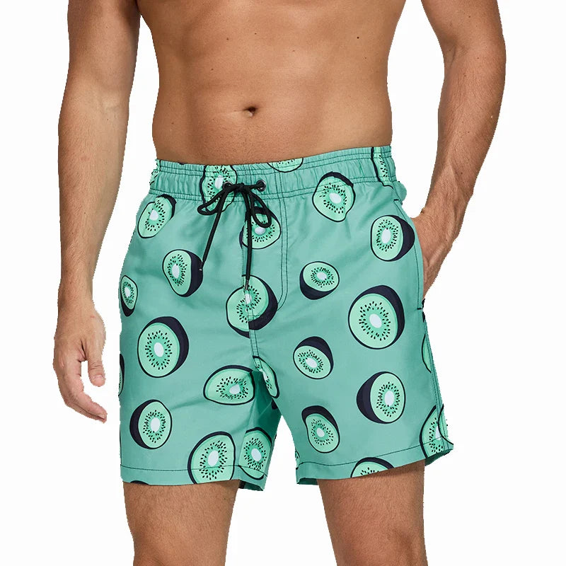 Men's Printed Swim Shorts | Quick-Dry Summer Beach Trunks