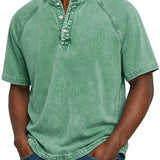 Green retro button-up shirt