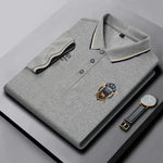 Grey classic polo shirt