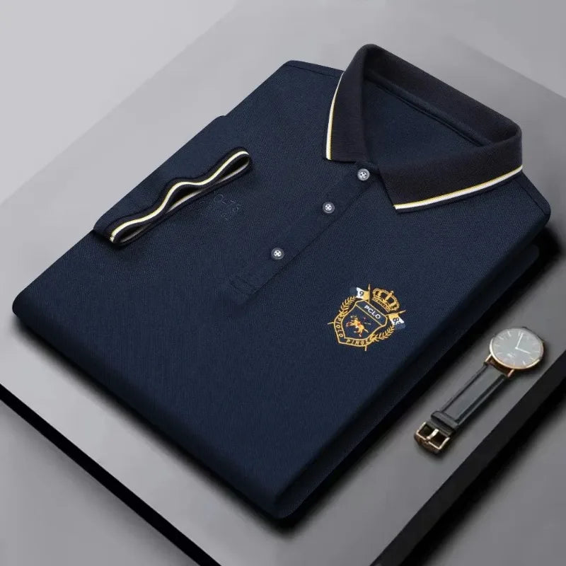 Navy classic polo shirt