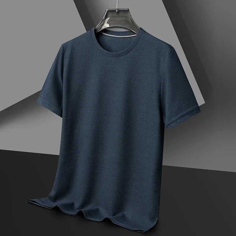 Men's Round Neck Cotton T-Shirt | Slim-Fit Everyday Essential Tee