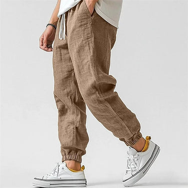 Jogger-Hose Herren | Leinenoptik, Getapert