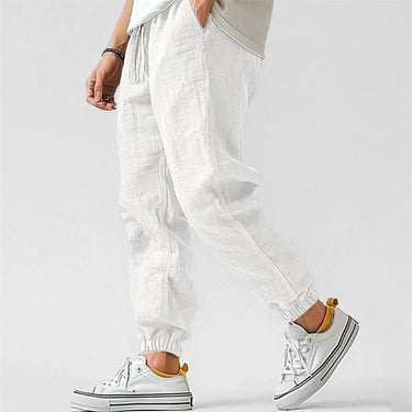 Jogger-Hose Herren | Leinenoptik, Getapert