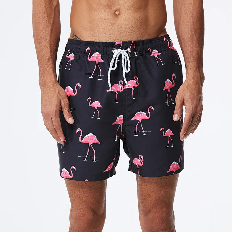 Men's Printed Swim Shorts | Quick-Dry Summer Beach Trunks