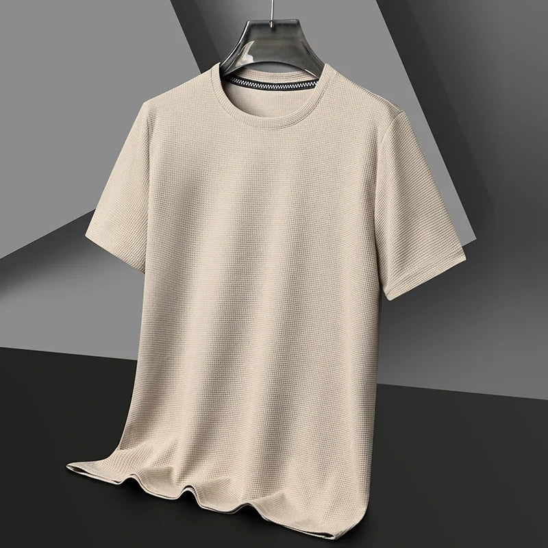 Men's Round Neck Cotton T-Shirt | Slim-Fit Everyday Essential Tee
