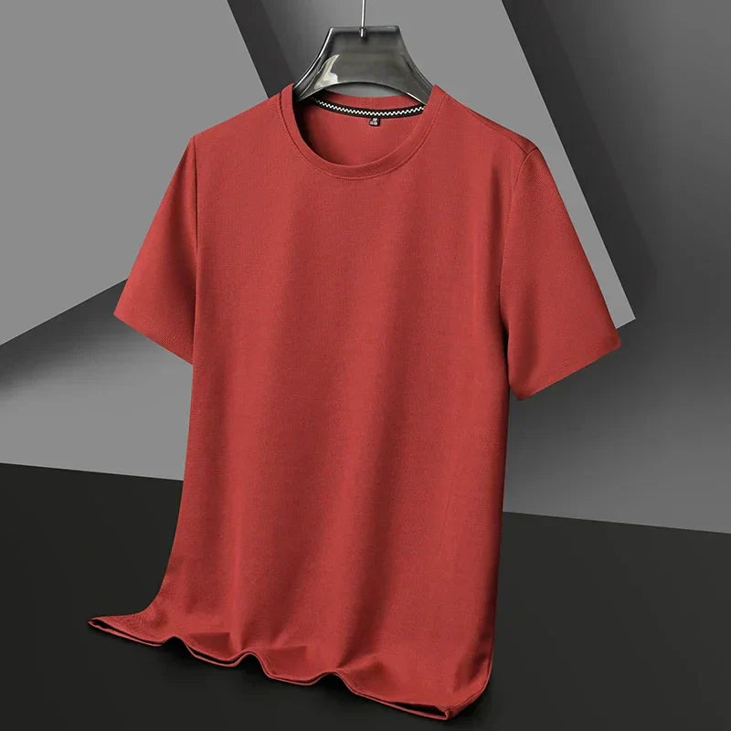 Men's Round Neck Cotton T-Shirt | Slim-Fit Everyday Essential Tee