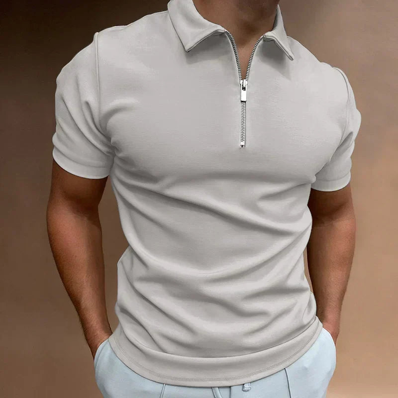 Men's Active Zip-Neck Shirt | Breathable Performance Short-Sleeve Top