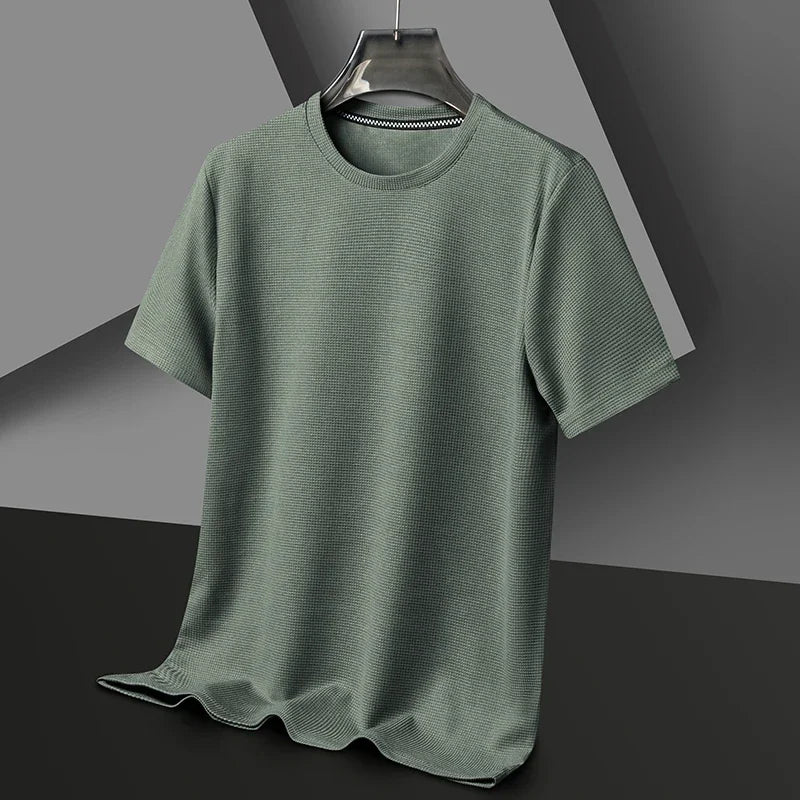 Men's Round Neck Cotton T-Shirt | Slim-Fit Everyday Essential Tee