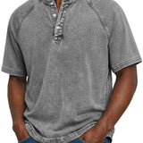 Grey retro button-up shirt