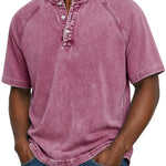 Pink retro button-up shirt