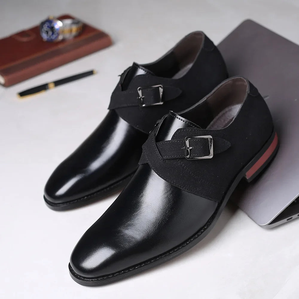Timeless Style | Men's Loafers with Buckle-Strap Design | Comfortable Slip-On Footwear for Everyday Elegance 0