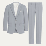 Gray Linen Men's Two-Piece Suit