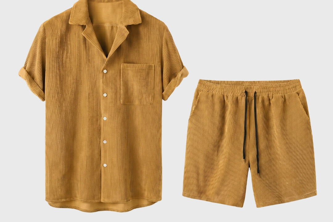 Men's Summer Set in Camel