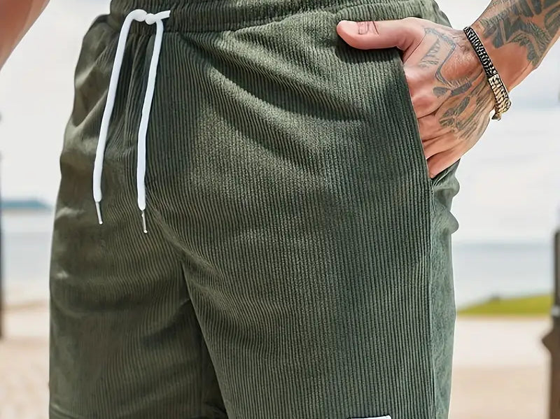 Men's Quick-Dry Swim Shorts in Green