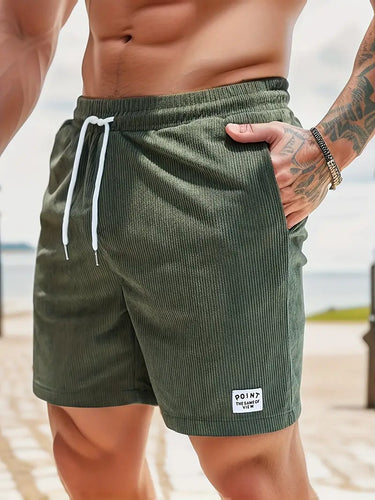 Men's Quick-Dry Swim Shorts in Green