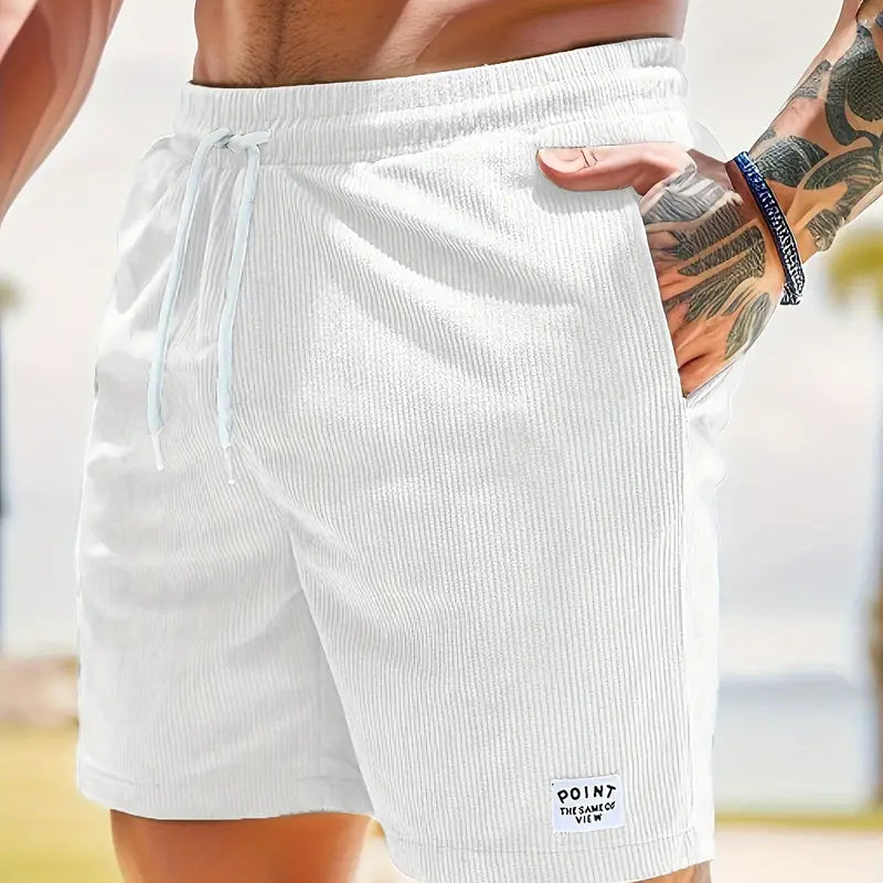 Men's Quick-Dry Swim Shorts in White
