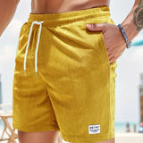 Men's Quick-Dry Swim Shorts in Yellow
