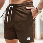 Men's Quick-Dry Swim Shorts in Brown