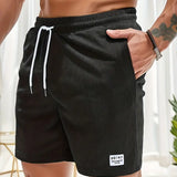 Men's Quick-Dry Swim Shorts in Black