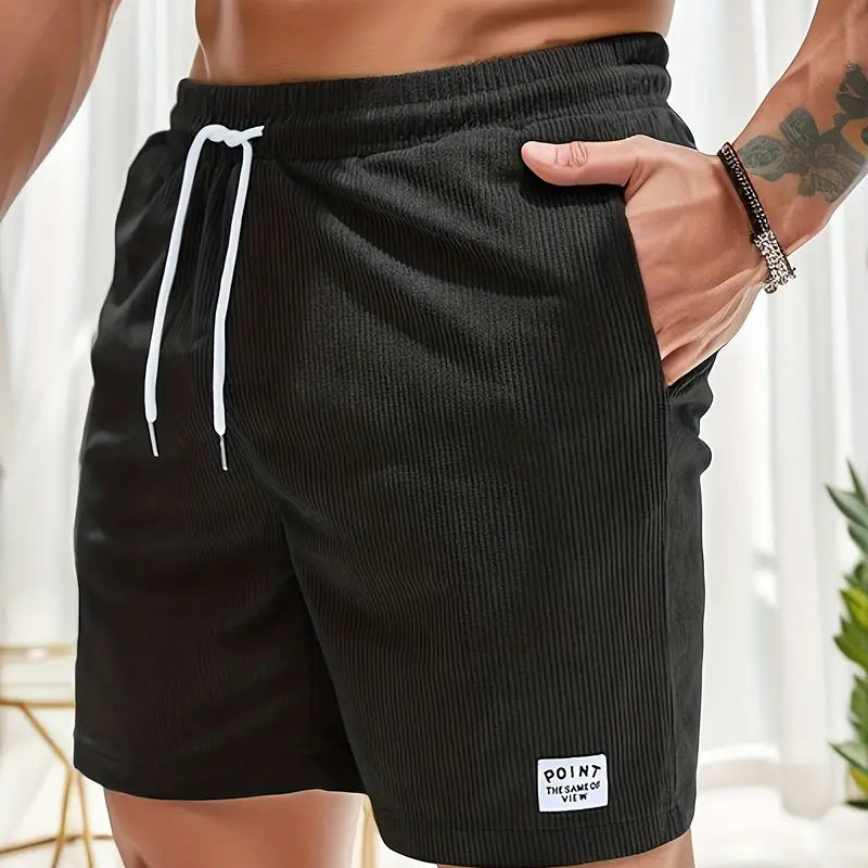 Men's Quick-Dry Swim Shorts in Black