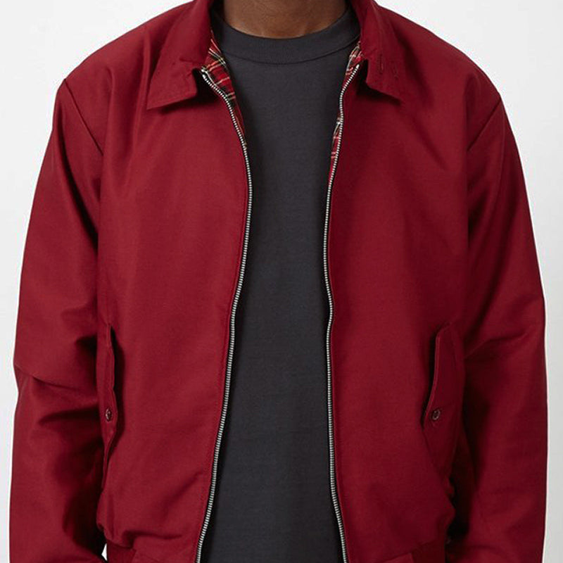 Harrington-Jacke Herren | Tartan-Futter, Zip