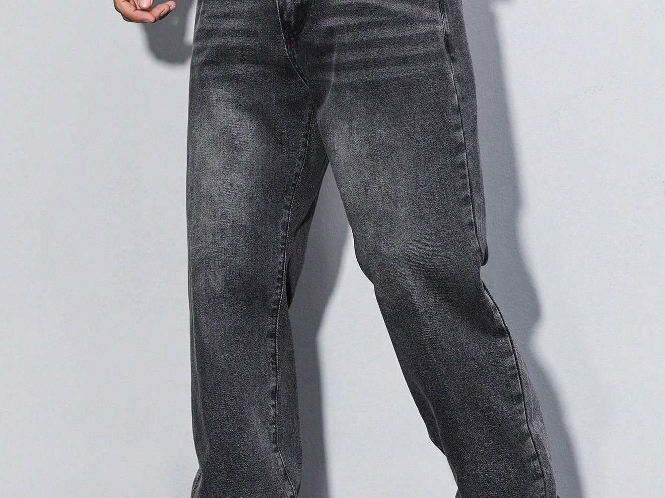 Dark grey casual jeans