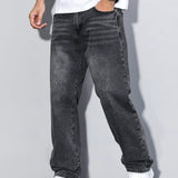 Dark grey casual jeans