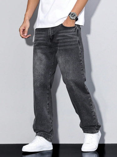 Dark grey casual jeans
