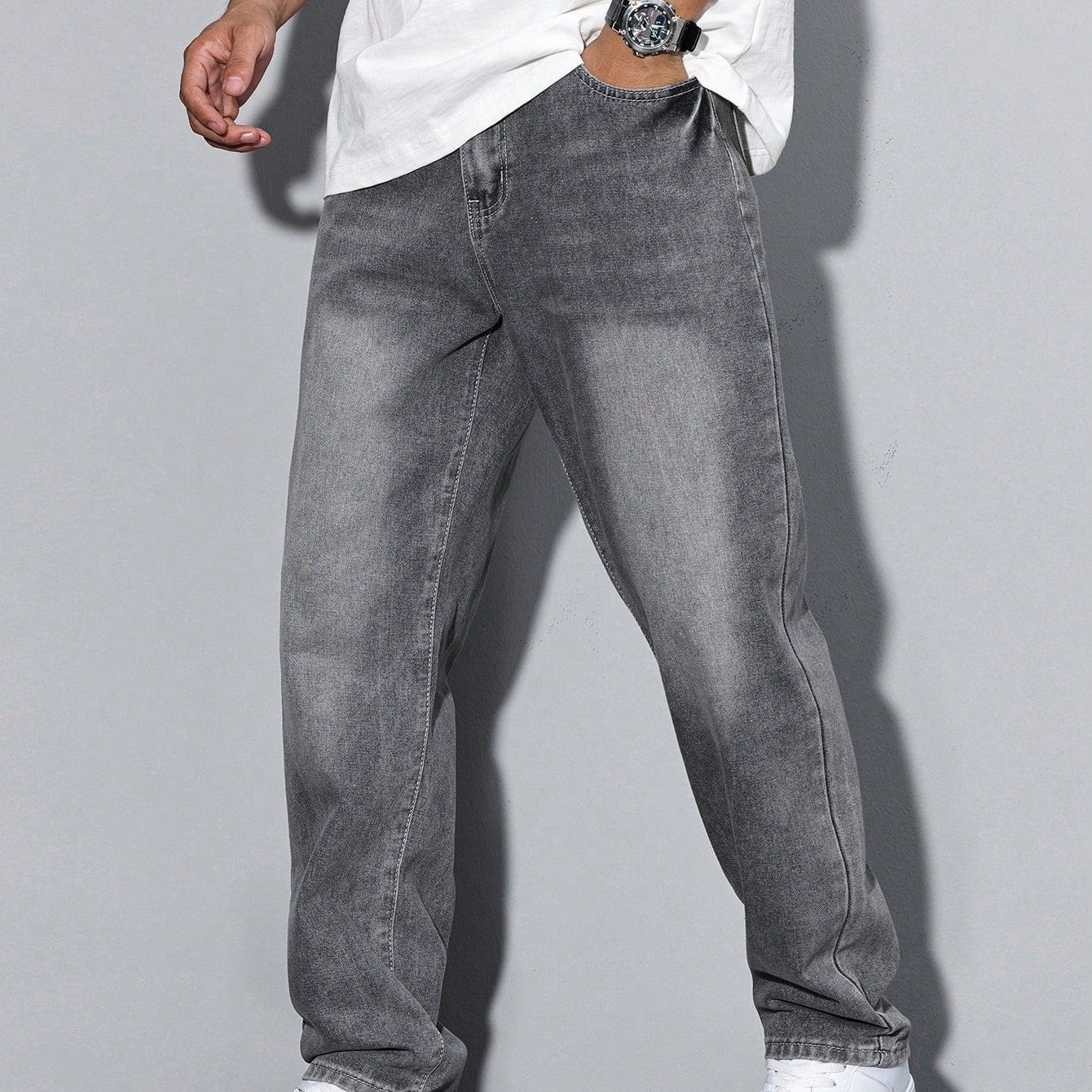 Grey casual jeans