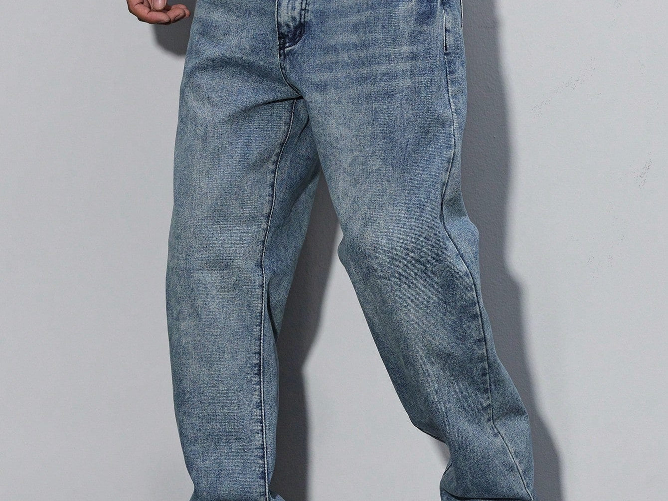 Royal blue casual jeans