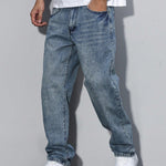 Royal blue casual jeans