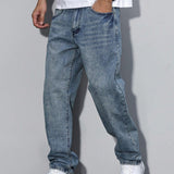 Royal blue casual jeans