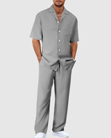 Men's Two-Piece Summer Set in Gray