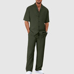 Men's Two-Piece Summer Set in Green