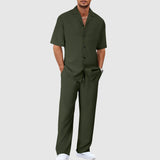 Men's Two-Piece Summer Set in Green