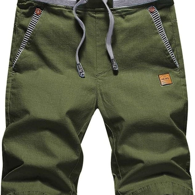 Knielange Kordelzug-Shorts Herren | Entspannt, Sommer
