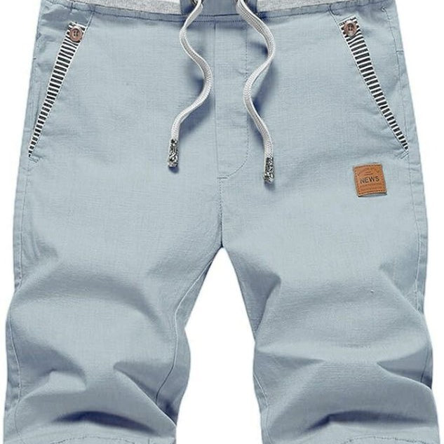 Knielange Kordelzug-Shorts Herren | Entspannt, Sommer