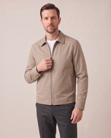Zip-Jacke Herren | Slim-Fit, Hüftlang