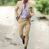 Men's Linen Suit detail