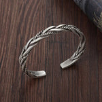 Sterling Silver Cuff Bracelet back view
