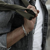 Sterling Silver Cuff Bracelet detail