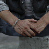 Sterling Silver Cuff Bracelet front view