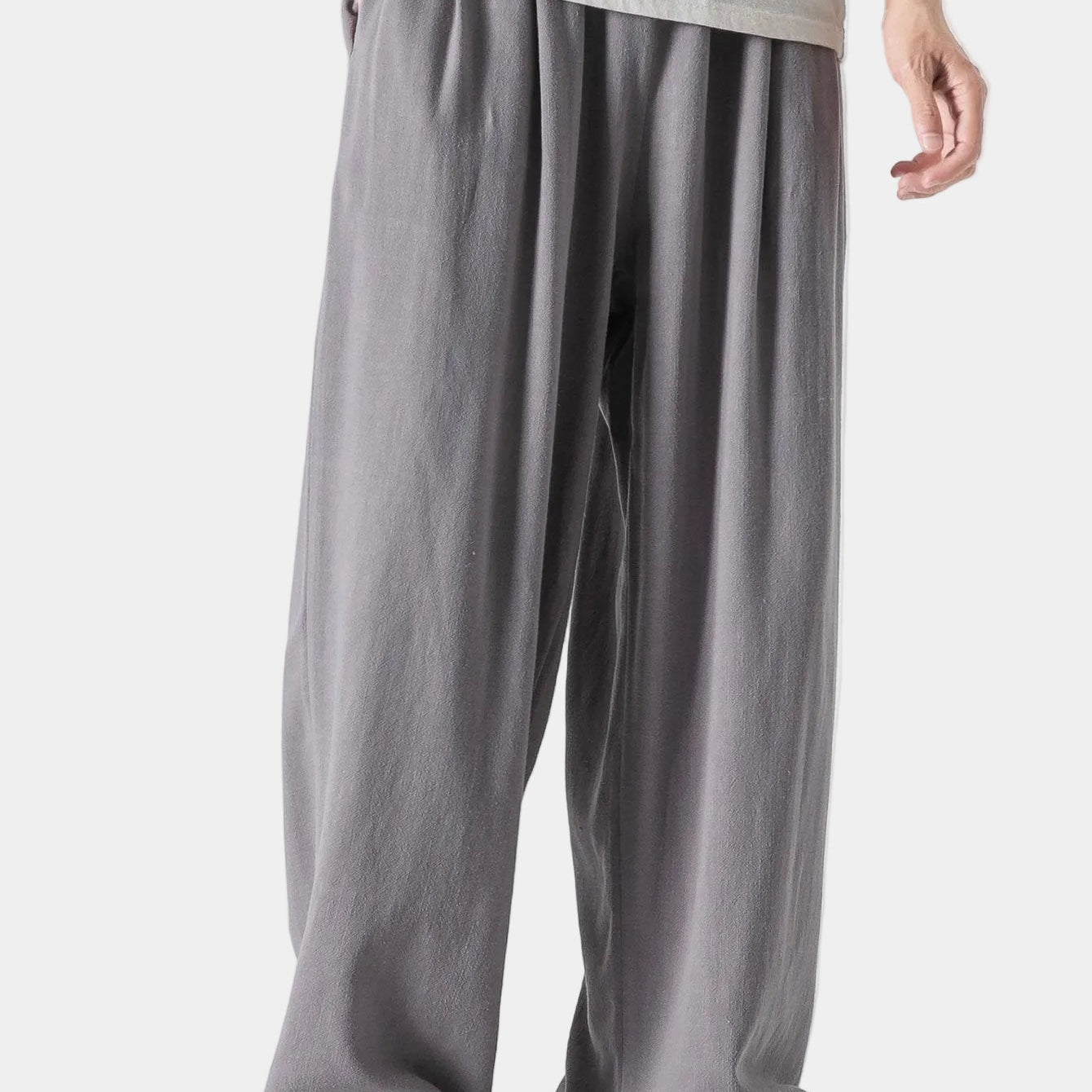Men's Relaxed Wide-Leg Pants | Drawstring Casual Trousers